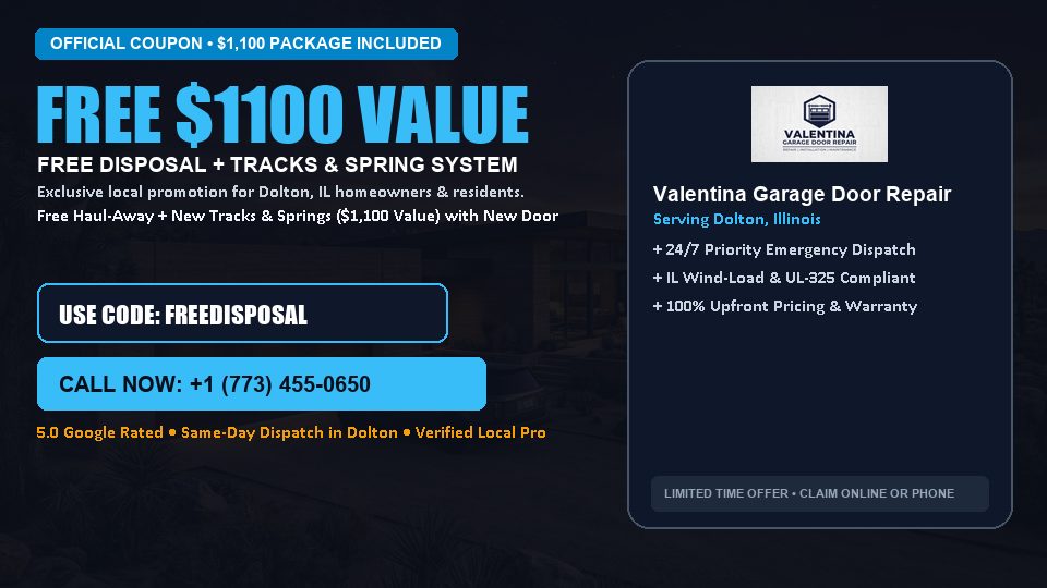 Valentina Garage Door Repair FREE Haul-Away & Heavy-Duty Tracks with New Door